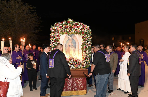 A Guadalupe celebration at St. Michael’s Abbey in Orange County, Calif., in 2023 (José Luis Castro)