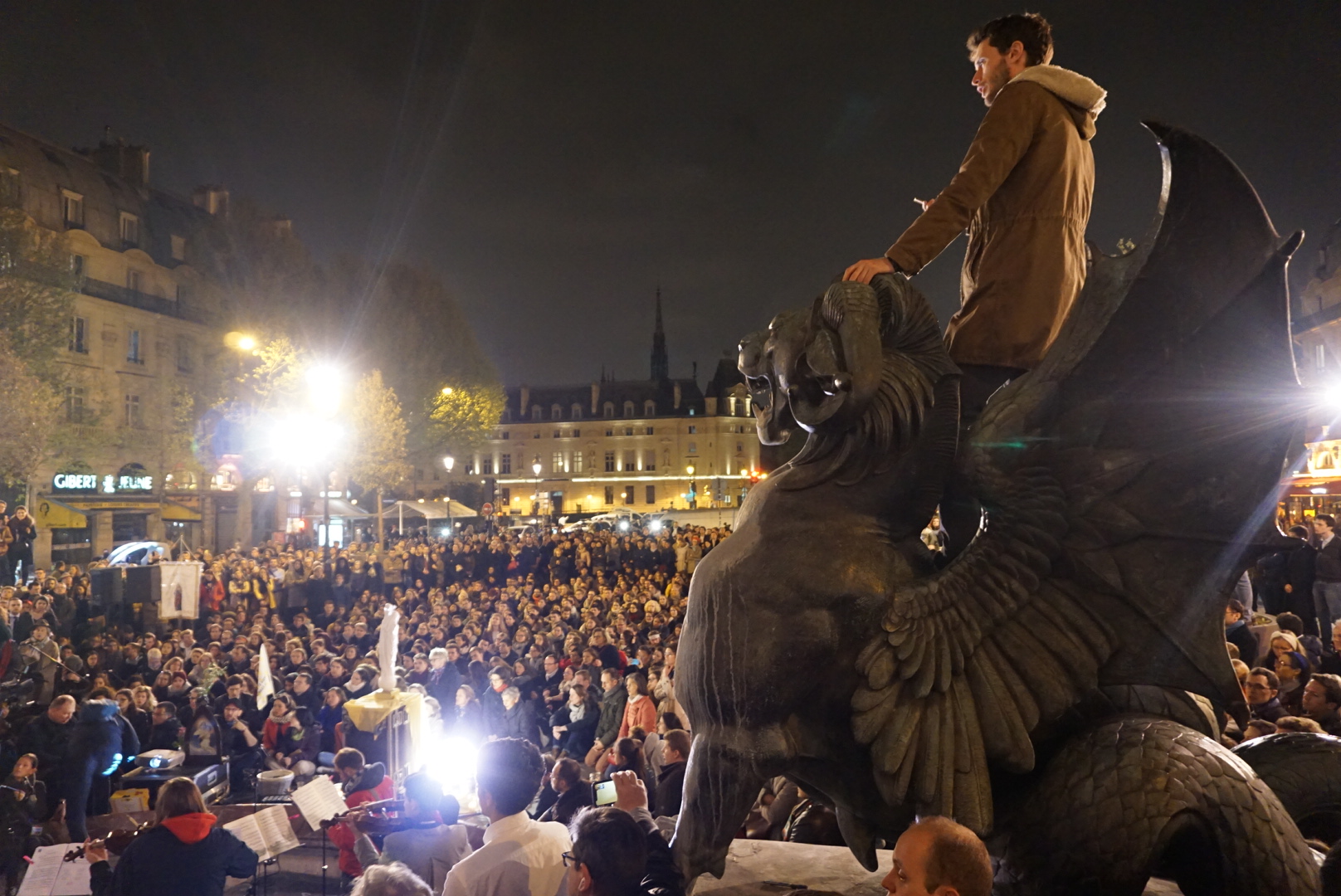 A vigil for Notre-Dame