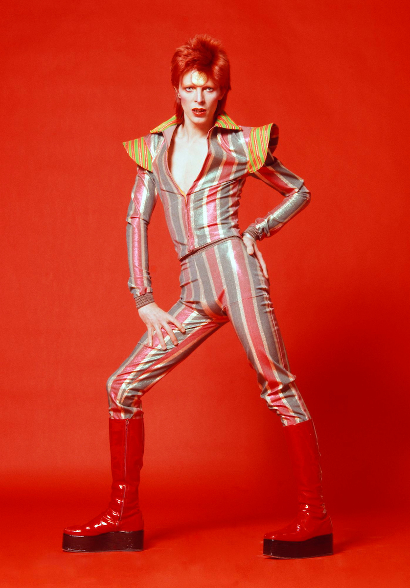 Photograph from the album cover shoot for Aladdin Sane, 1973. Photo Duffy © Duffy Archive & The David Bowie Archive