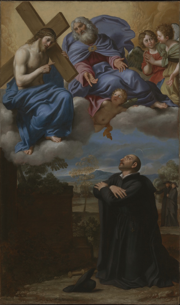 “Saint Ignatius of Loyola’s Vision of Christ and God the Father at La Storta,” ca. 1622, Domenico Zampieri, called Domenichino (Italian, 1581-1641)