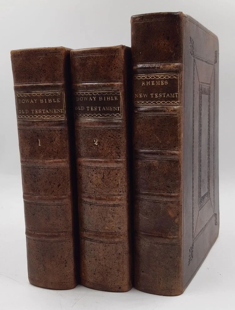 A first edition of the Douay-Rheims Bible (Voewood Rare Books)