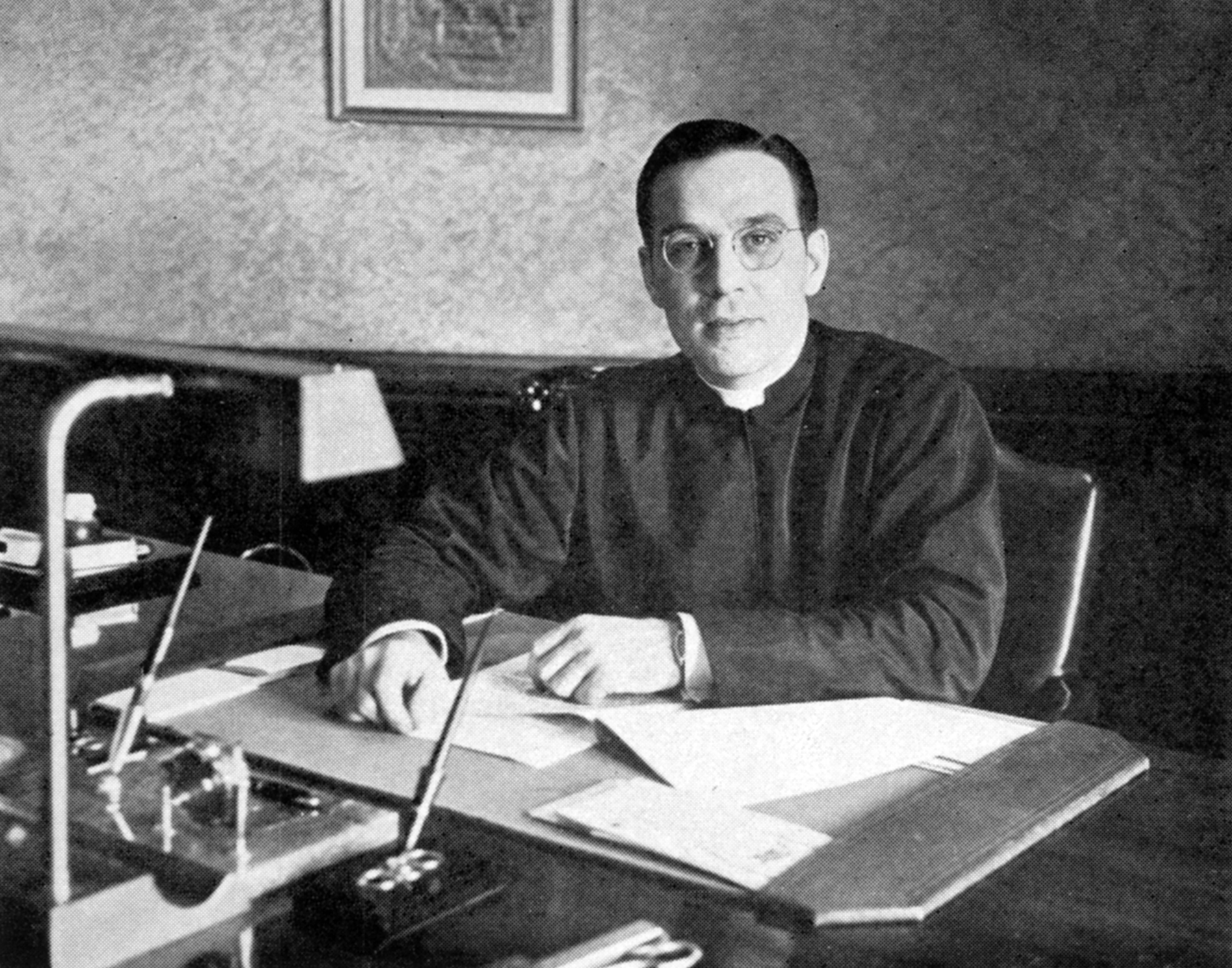 Father Patrick J. Holloran, SJ, president of Saint Louis University, 1943-1949. (SLU Photo Collection - Archives. Saint Louis University Libraries.)