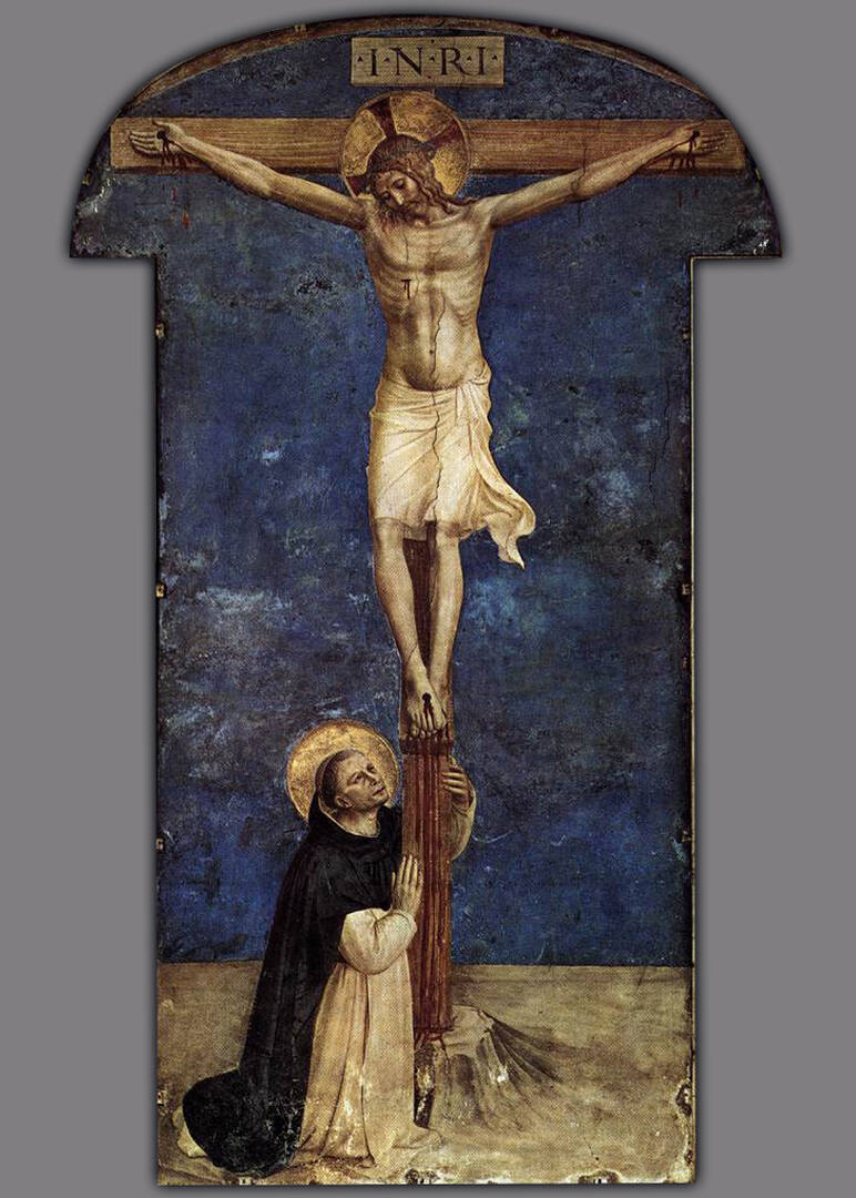 Christ on the Cross Adored by St. Dominic - Fra Beato Angelico