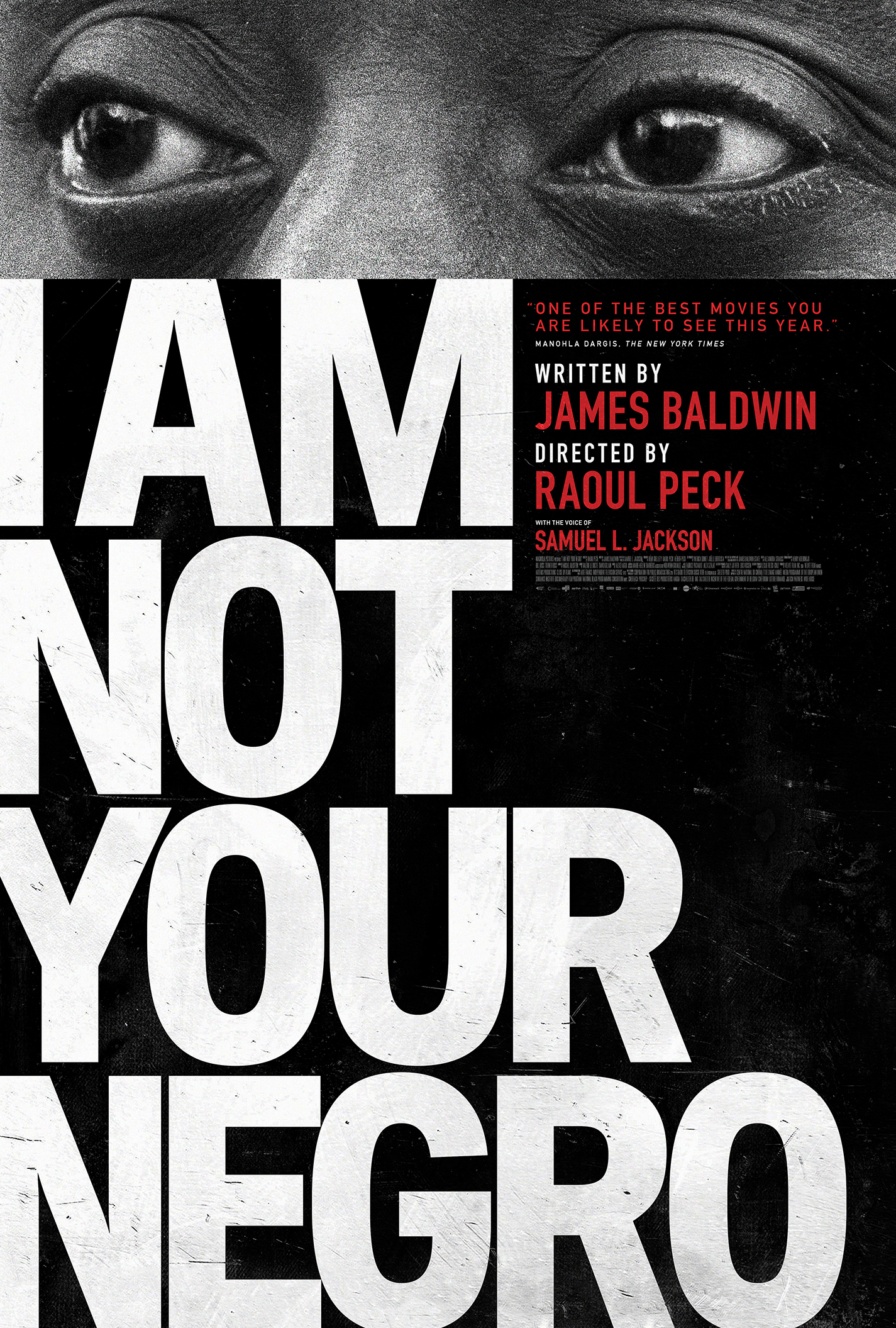 Theatrical one-sheet for 'I Am Not Your Negro,' a Magnolia Pictures release. Photo courtesy of Magnolia Pictures.