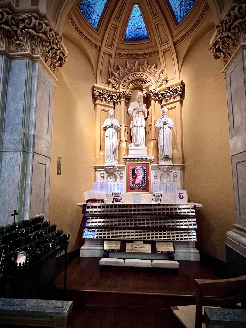 AIDS memorial at the Jesuit-run Church of St. Francis Xavier in New York City (Credit: author)