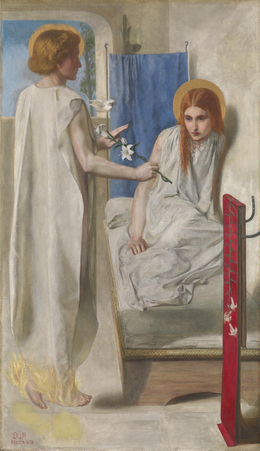 “The Annunciation,” Dante Gabriel Rossetti