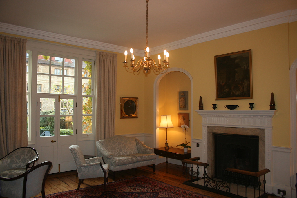 The Parsons Room in Micklem Hall features works by Guido Reni and Sébastien Bourdon. (Photo: Campion Hall).
