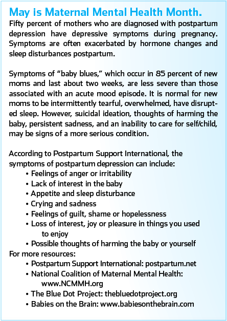Additional information about postpartum depression.