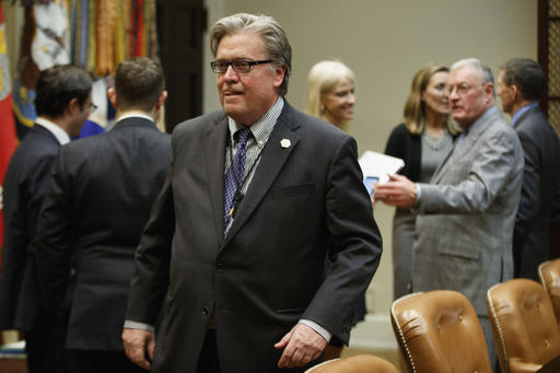 White House Chief Strategist Steve Bannon (AP Photo/Evan Vucci, File)