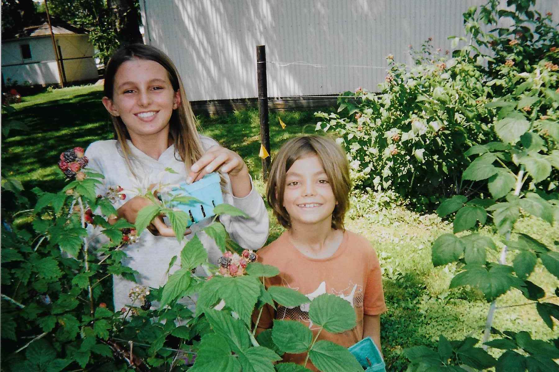 Enjoying black raspberries in Southern Minnesota