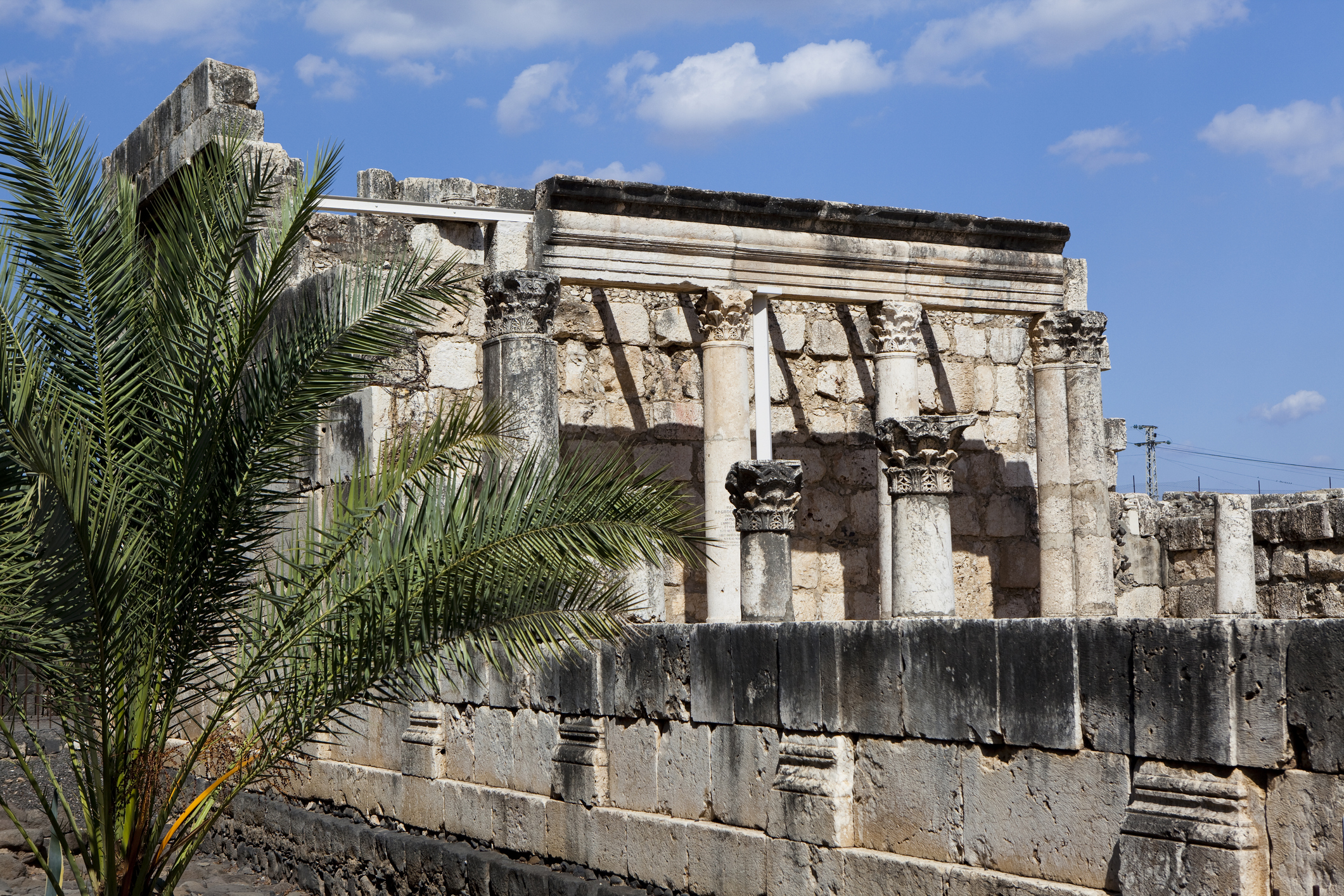 Ancient synagogue in Capernaum