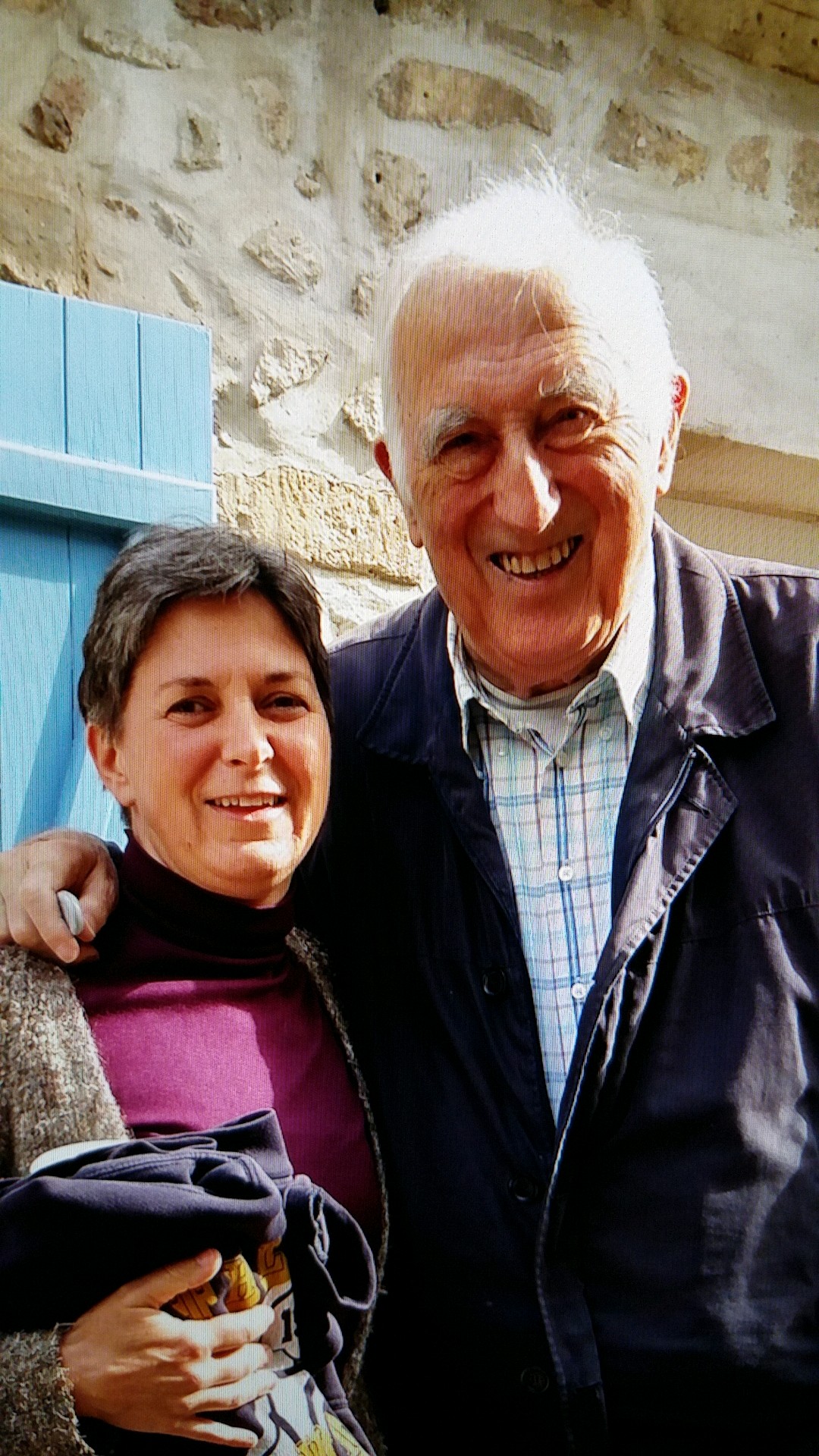 The author and Jean Vanier in 2016