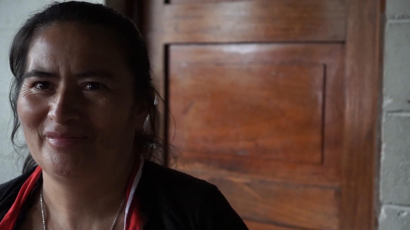 Berta Díaz in her shop in La Palma, El Salvador. (Photo credit: Melissa Vida)