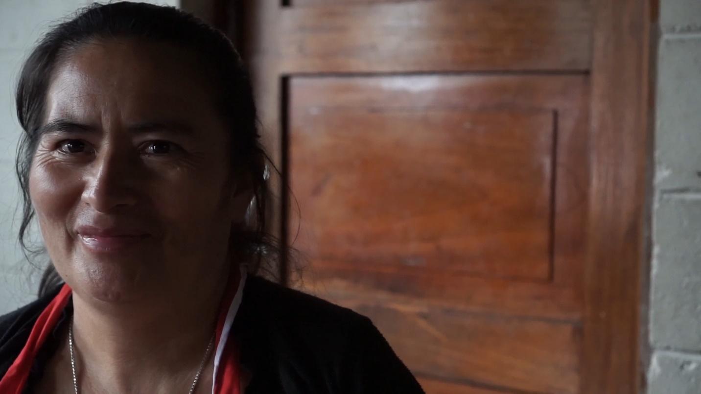 Berta Díaz in her shop in La Palma, El Salvador. (Photo credit: Melissa Vida) 