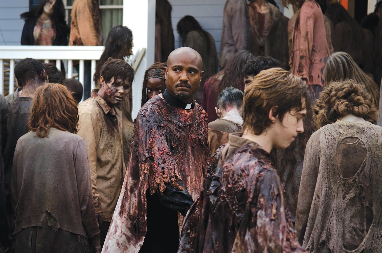 Father Gabriel in “The Walking Dead” (Gene Page/AMC)