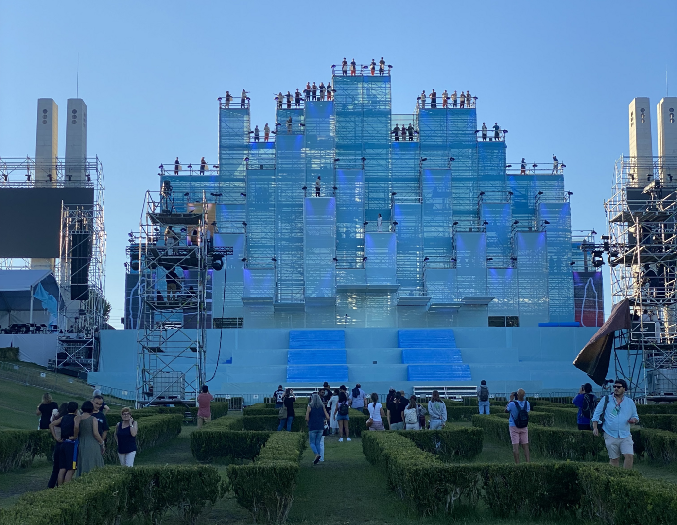 Way of the Cross structure at World Youth Day in Lisbon, Portugal (Photo by author)