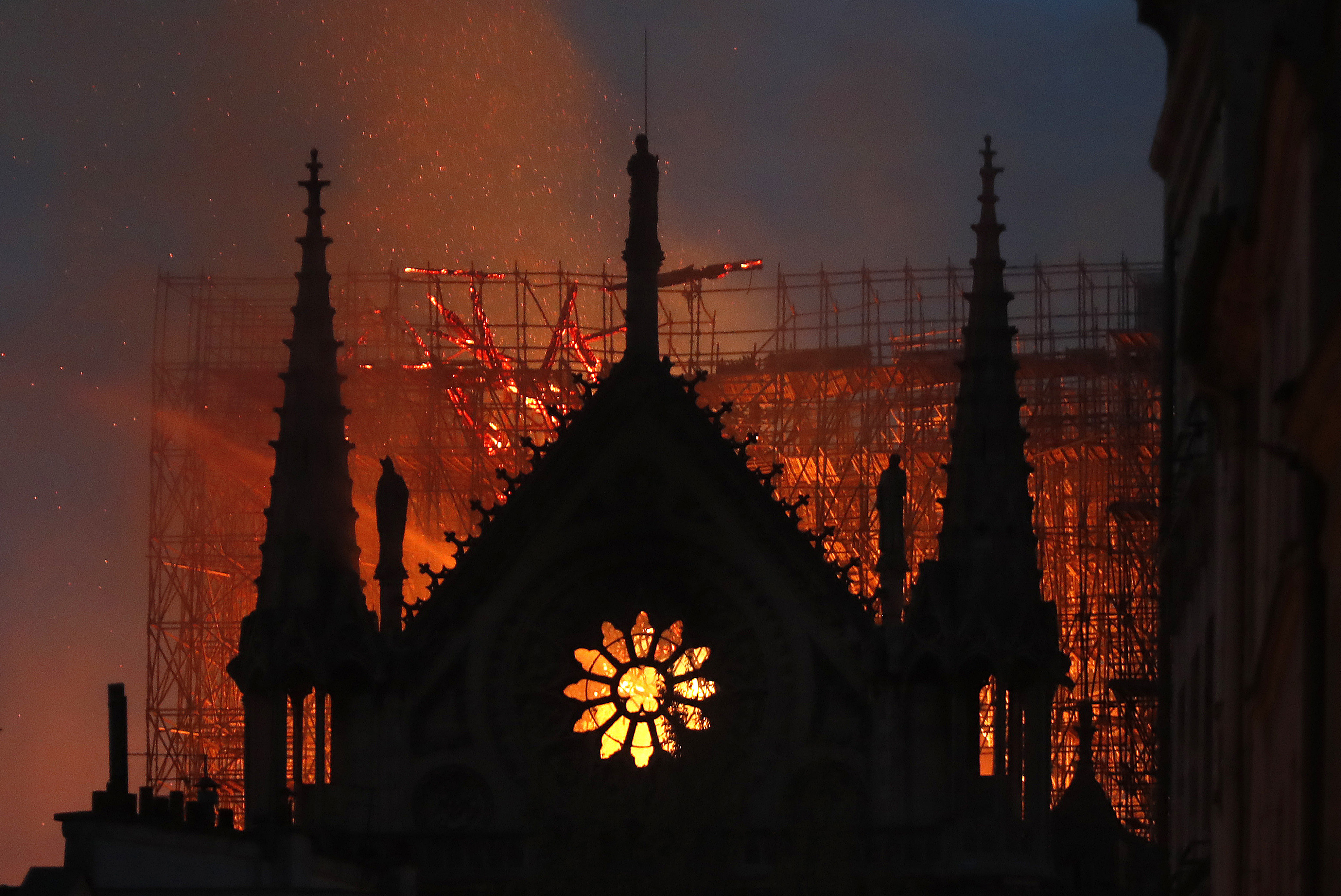 Fire Of Notre Dame During Holy Week, Notre Dame Fire Pit