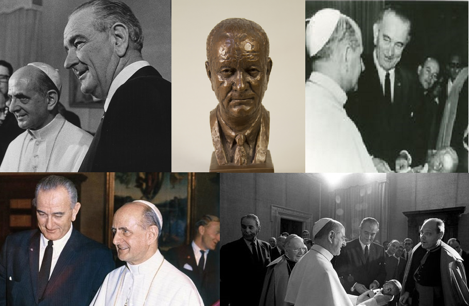 Pope And President Paul Vi And Lyndon B Johnson Christmas On