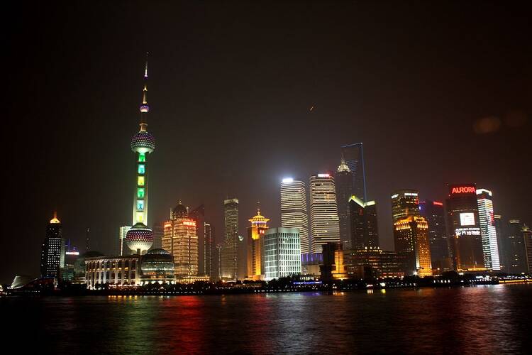 Happy New Year? Shanghai skyline