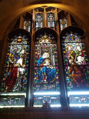Nativity Window, St. Mary's Chapel, Jesuit Community, Boston College