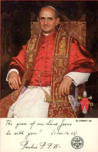 Pope Paul VI, Giovanni Battista Montini, Born September 26, 1897, Died August 6, 1978