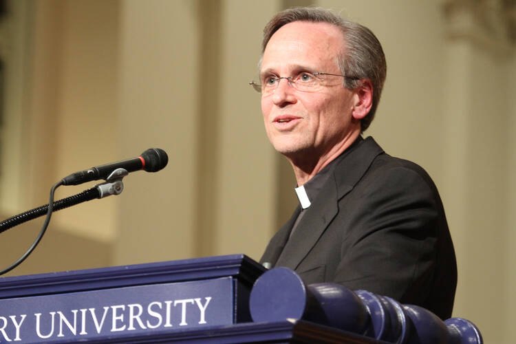 Holy Cross Father John I. Jenkins, president of the University of Notre Dame (CNS photo/Michael Alex ander, Georgia Bulletin) 