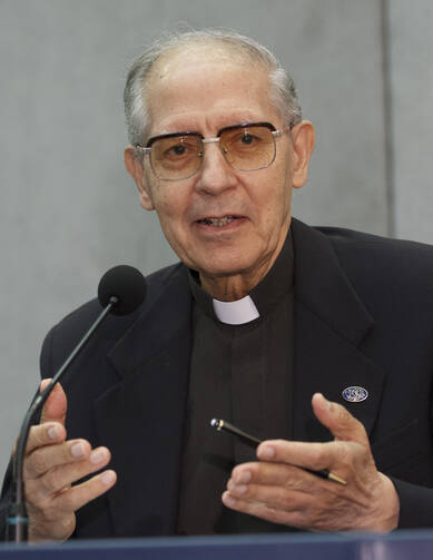 Fr. Adolfo Nicolás, S.J. (CNS photo/Paul Haring) (Oct. 26, 2012) See SYNOD-LEARN and SYNOD-MESSAGE Oct. 26, 2012.