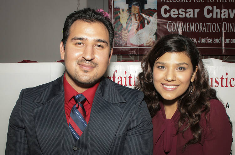 Jose Luis and Ana Claudia Aguayo are the recipients of the 2013 Cardinal Bernardin New Leadership Award given by the Catholic Campaign for Human Development (CNS photo)