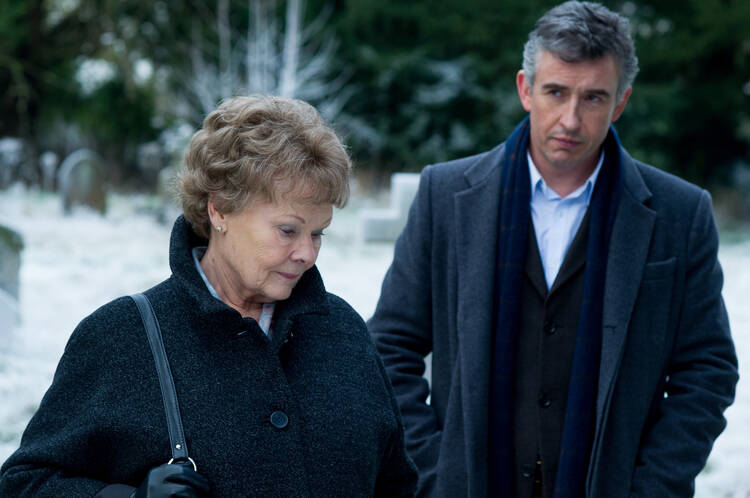 Judi Dench and Steve Coogan star in a scene from the movie "Philomena." (CNS photo/Weinstein)