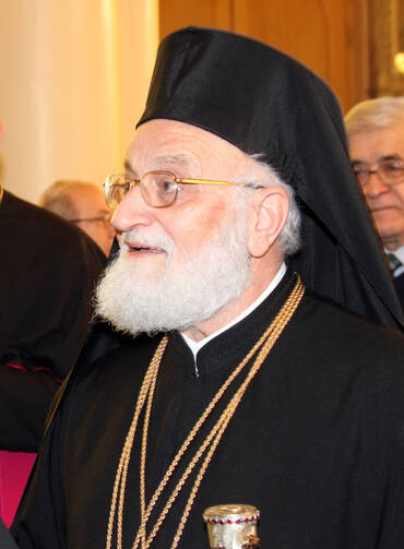 Melkite Catholic Patriarch Gregoire III Laham pictured in 2013 in Damascus, Syria.