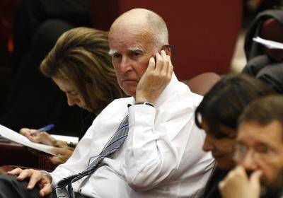 California Gov. Jerry Brown attends workshop with mayors from around the world at Vatican.