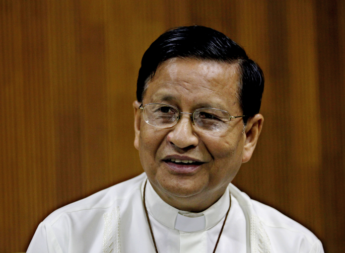 Cardinal Charles Bo of Yangon, Myanmar, pictured in an early January photo, has become increasingly outspoken as the Nov. 8 election approaches and has urged the nation to embrace religious diversity. (CNS photo/Lynn Bo Bo, EPA) 