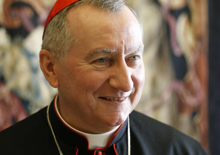 Cardinal Parolin is pictured at the Vatican in this Oct. 31, 2015, file photo. (CNS photo/Paul Haring)