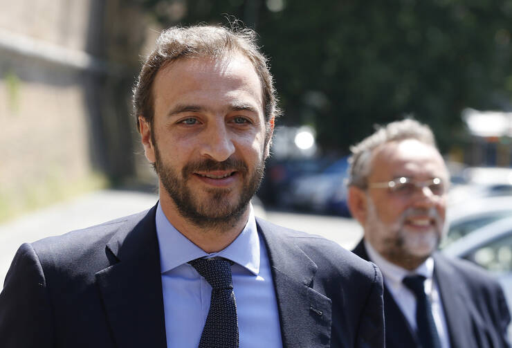 Italian journalist Emiliano Fittipaldi (CNS photo/Paul Haring)