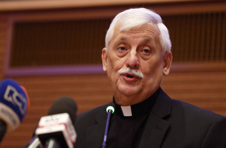 Jesuit Father Arturo Sosa Abascal (CNS photo/Paul Haring) 