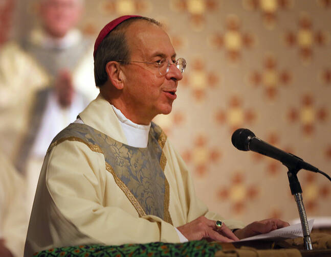 Baltimore Archbishop William E. Lori speaks during a Nov. 14 Mass at the annual fall general assembly of the U.S. Conference of Catholic Bishops in Baltimore. (CNS photo/Bob Roller) 