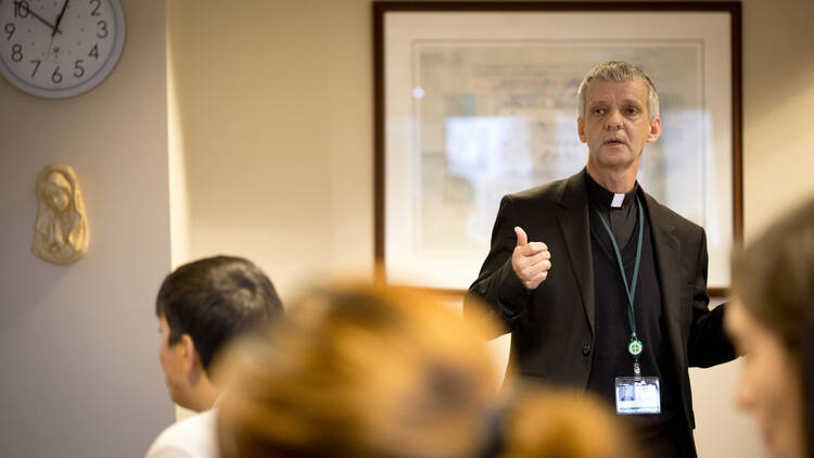 Father Michael Carson, assistant director of Native American Affairs at the U.S. Conference of Catholic Bishops. (CNS photo/Tyler Orsburn)