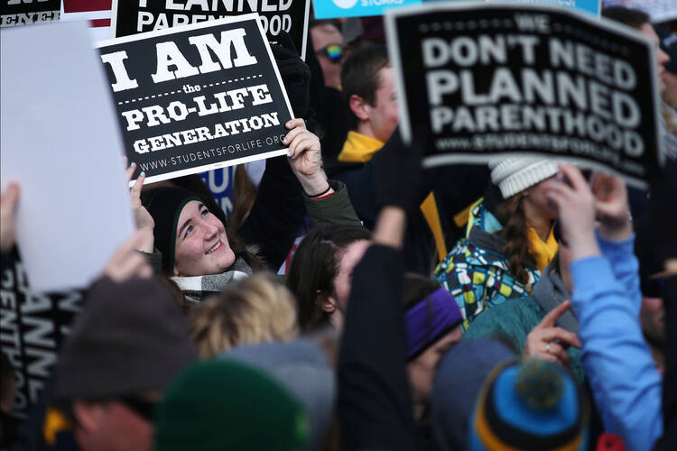 The “pro-life generation” had a large presence at the annual March for Life in Washington on Jan. 27. (CNS photo/Tyler Orsburn)