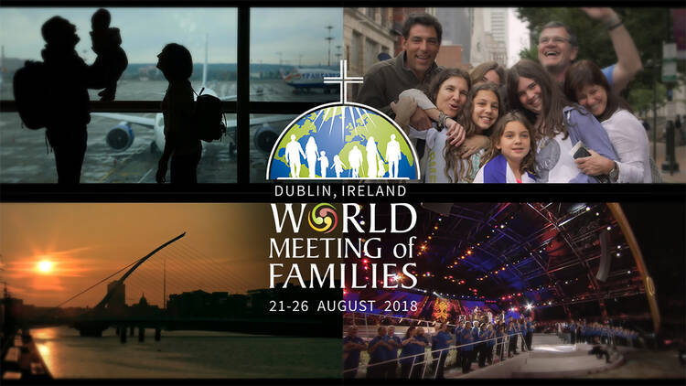 This is a promotional image for World Meeting of Families to be held Aug. 21-26, 2018, in Dublin. The theme of the meeting is "The Gospel of the Family: Joy for the World." (CNS illustration/World Meeting of Families) 