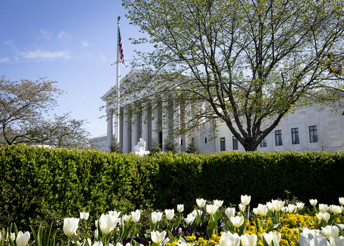 The U.S. Supreme Court in Washington seen on April 5, 2017. (CNS photo/Tyler Orsburn)