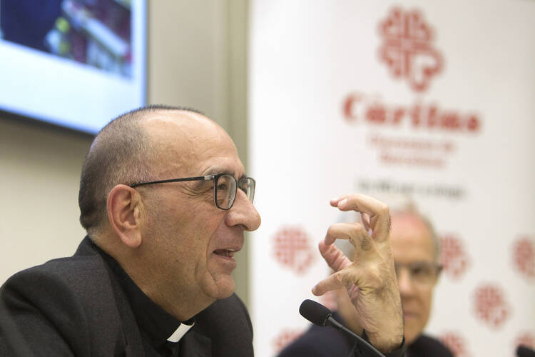 Archbishop Juan Jose Omella of Barcelona, Spain, pictured in a 2016 photo, is one of five new cardinals Pope Francis will create at a June 28 consistory. (CNS photo/Marta Perez, EPA)