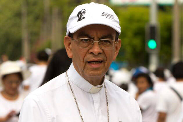Cardinal-designate Gregorio Rosa Chavez, auxiliary bishop of San Salvador, El Salvador, is seen in San Salvador on March 26. (CNS photo/Octavio Duran)