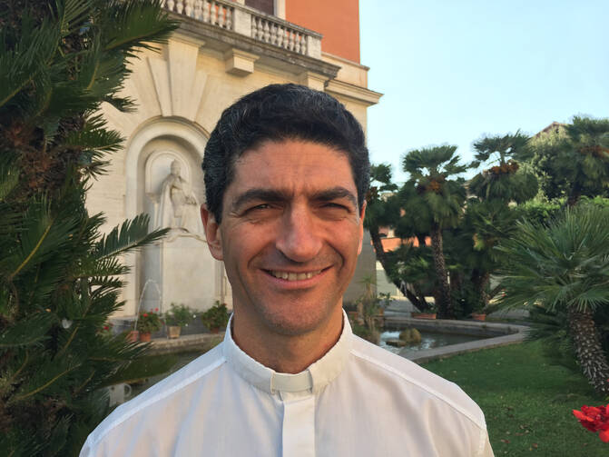 Father Augusto Zampini is pictured in Rome in August 2017. (CNS photo/Cindy Wooden)