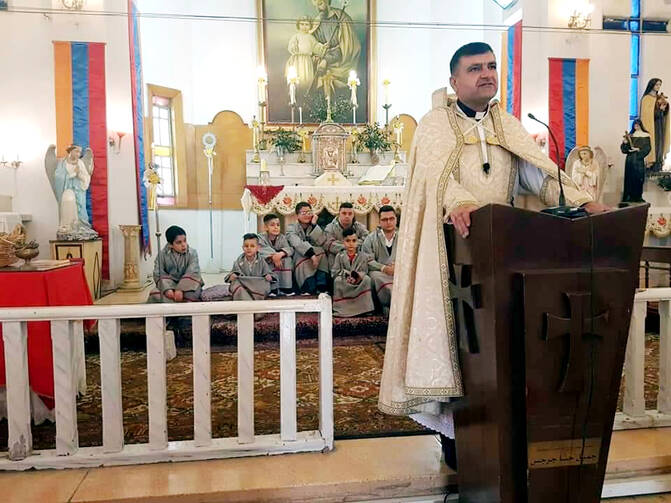 Armenian Catholic Father Hovsep Ibrahim Bedoyan of Qamishli, Syria, is pictured in an undated photo. He and his father were killed by alleged terrorists Nov. 11, 2019, en route Hassakeh to Deir el-Zour to inspect the restoration of the Armenian Catholic Church in the city. (CNS photo/courtesy Middle East Council of Churches)