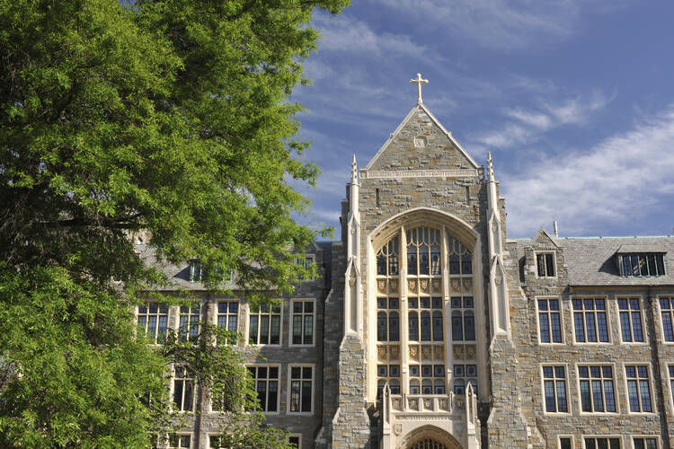White-Gravenor Hall at Georgetown University, Washington D.C., the oldest of the 28 Jesuit universities in the United States (iStock/aimintang)