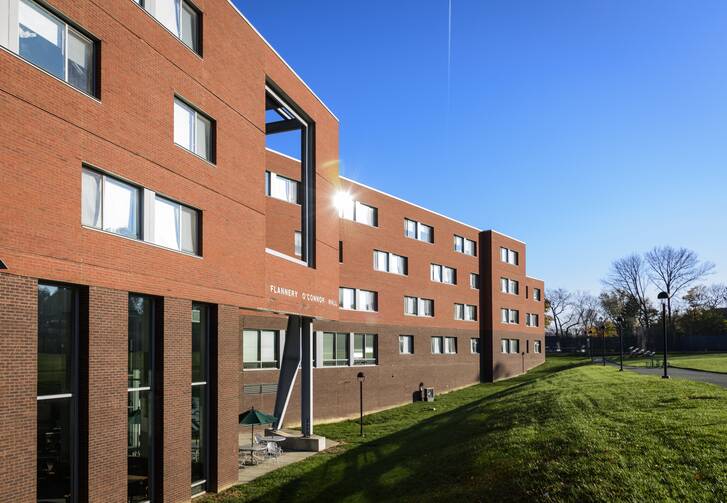 A residence hall formerly named for Flannery O'Connor at Loyola University Maryland in Baltimore is seen in this undated photo. It is being renamed for Sister Thea Bowman. (CNS photo/courtesy Loyola University Maryland via Catholic Review) 