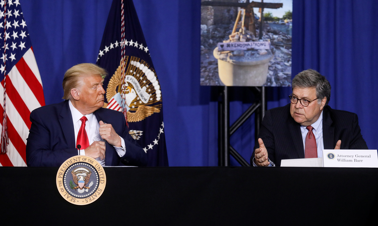 Bishops call on Trump and Barr—again—to stop executing people and remember mercy during Advent 2 20200914T0845 BARR HONOR OBJECTIONS 1005146.JPG.JPG WASHINGTON (CNS) -- Federal executions are at odds with Advent as a season "of anticipated redemption" and must be stopped, said the chairmen of the U.S. Conference of Catholic Bishops' domestic policy and pro-life committees.