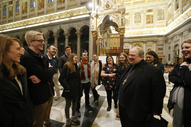 What it’s like to get to know your bishop on pilgrimage | America Magazine