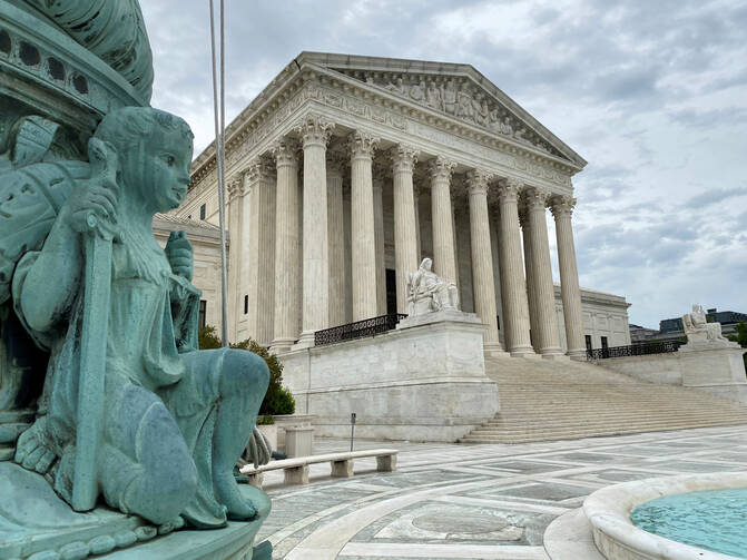 A general view of the U.S. Supreme Court in Washington on May 3, 2020. (CNS photo/Will Dunham, Reuters) 