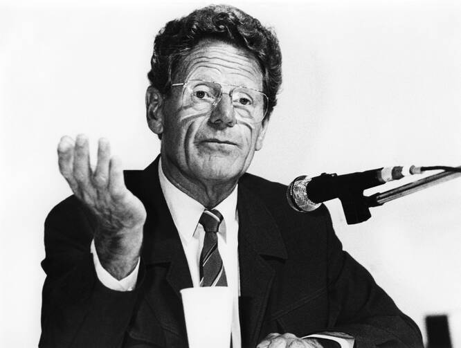 Hans Küng at the German Protestant Church Congress, Duesseldorf, Germany, Sept. 6, 1985 (INTERFOTO / Alamy Stock Photo)